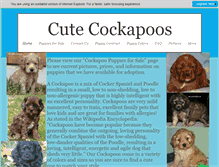 Tablet Screenshot of cutecockapoos.com